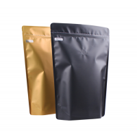 matte printing side gusset coffee bean packaging bag with valve Wholesale