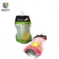 Food Grade Liquid Doypack Bag Juice Stand Up Pouch Packaging With Spout